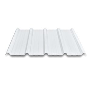 Lámina Blanca UPVC cresta alta de 2.5MM (1.07X11.80M) + Obsequio mitad de accesorios de fijación