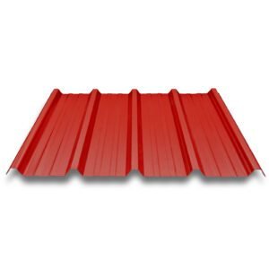 Lámina Roja UPVC cresta alta de 2.5MM (1.07X11.80M) + Obsequio mitad de accesorios de fijación