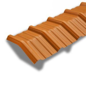 Caballete Naranja Terracota cresta alta blanco 2mm (1.07M X 40CM)